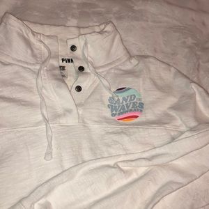 PINK crop long sleeve shirt